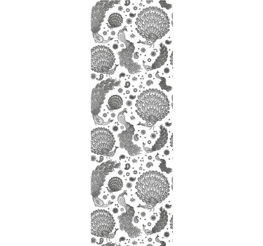 Classic blind with indian parrot design - TenStickers