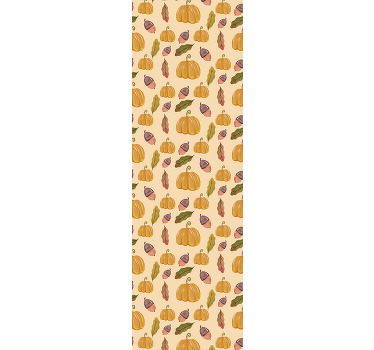 Classic blind vintage pumpkins and leaves - TenStickers
