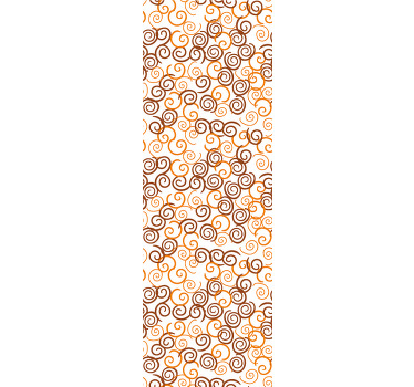 Traditional roller blind in two-tone psychedelic - TenStickers