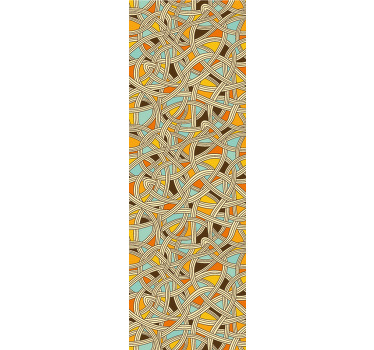Traditional roller blind with thick pop strings - TenStickers