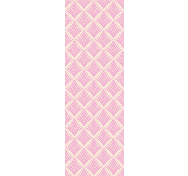 Traditional roller blind pastel pink palm print - TenStickers