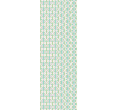 Hallway blind in light-colored 70s pattern - TenStickers