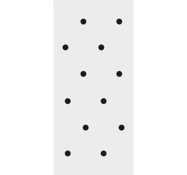 Hallway blind nordic style black dots - TenStickers