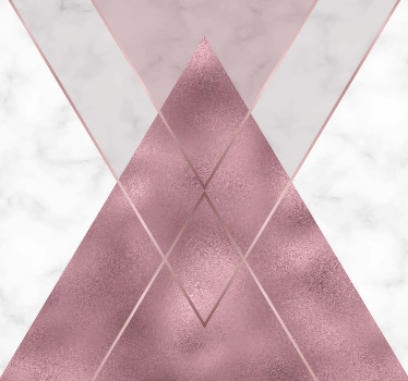 Hallway blind in pink and grey marble - TenStickers