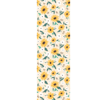 Hallway blind in sunflower beige background - TenStickers