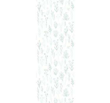 Hallway blind with flower on a white background - TenStickers