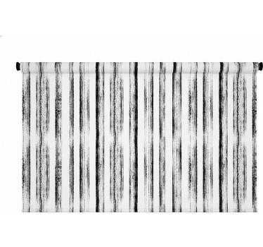 Hallway blind in nordic black and white - TenStickers