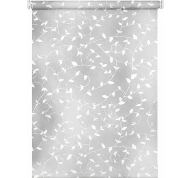 Hallway blind tree branches white and silver design - TenStickers