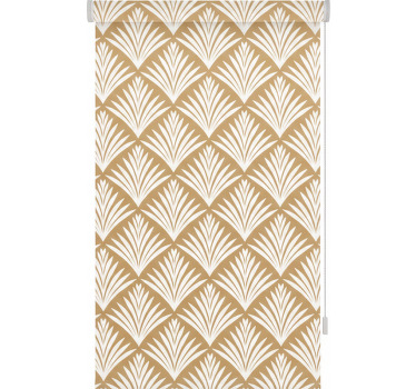 Hallway blind with gold leaves art decor style - TenStickers