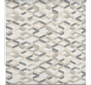 Toile fenêtre salle de bain géométrique minimaliste - TenStickers