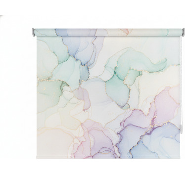 Toile fenêtre salle de bain couleur pastel - TenStickers