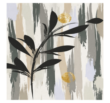 Toile fenêtre salle de bain arbre olive moderne - TenStickers
