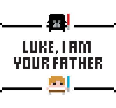 Filmová roleta dekoratívne vinylové plátno luke tvoj otec - Tenstickers