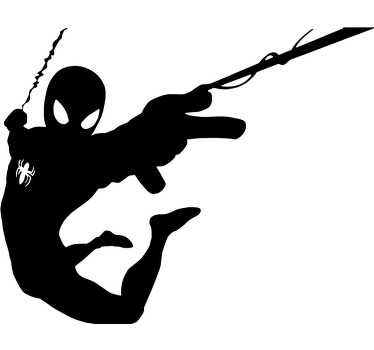 Superhero roller blind silhouette spider-man - TenStickers