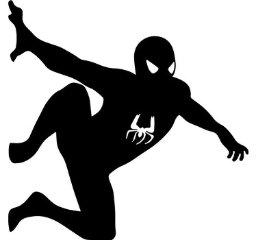 Superhero roller blind spiderman on the wall - TenStickers
