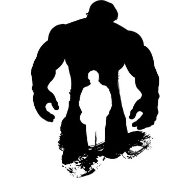 Superhero roller blind decorative vinyl silhouette - TenStickers