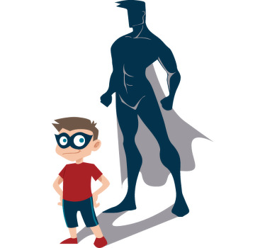 Superhero roller blind for kids - TenStickers