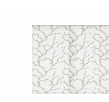 Cortina roller balcón motivo beige elegante - TenVinilo