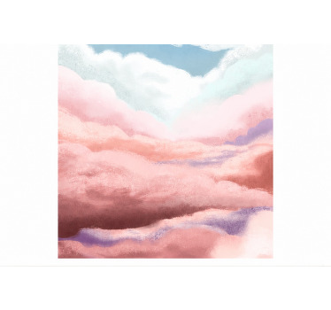 Estor enrollable rosa 180 nubes melocotón - TenVinilo