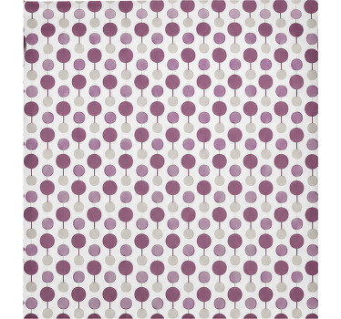 Rollo fenster lila mit verbundenem kreismuster - TenStickers