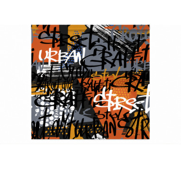 Persiana enrollable cuarto matrimonio ancho 220 graffiti - TenVinilo