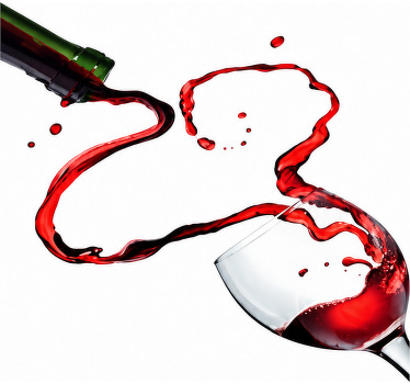 Estore de rolo branco vinho derramado - TenStickers