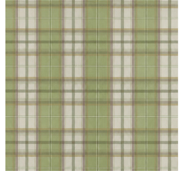Store enrouleur vert motif tartan écossais - TenStickers