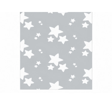 Estor enrollable gris patrón simple de estrellas - TenVinilo