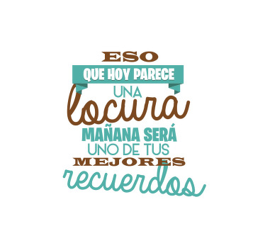 Estor frase locuras y recuerdos - TenVinilo