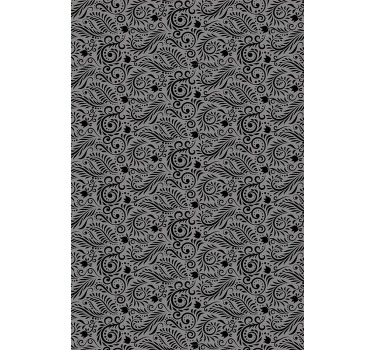 Fenster Rollo modern schwarzes Ziermuster - TenStickers