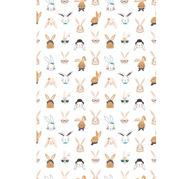 Store enrouleur animaux motifs de lapins ludiques - TenStickers