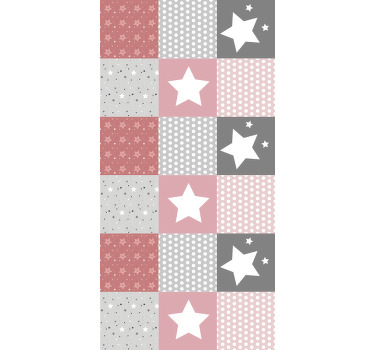 Starter mønster nordisk rullgardin - TenStickers
