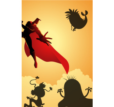 Monster fith superhelt rullgardin - TenStickers