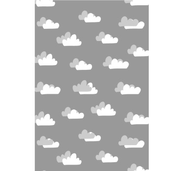 Graues Muster wolkenfenster blind - TenStickers