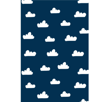Dunkelblauer Hintergrund wolkenblind - TenStickers