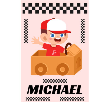 Barnförare specialtryckt fönsterskugga - Tenstickers