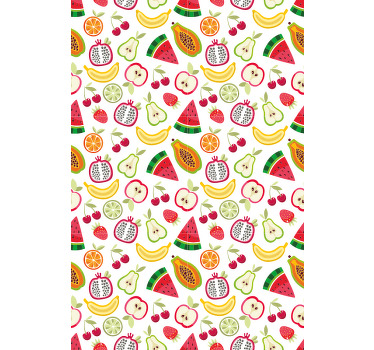 Rollo Fenster Obst fruchtiges musterdesign - TenStickers