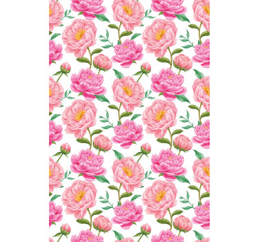 Rosa Blume klassisches rollo - TenStickers