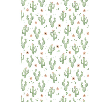 Rulou geam cactuși model floral - TenStickers