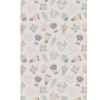 Store enrouleur cactus aquarelle - TenStickers