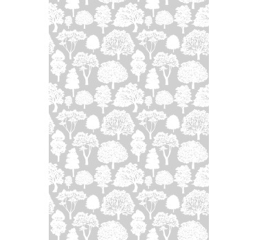 Estores de rolo de árvores silhuetas arbóreas - TenStickers