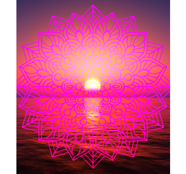 Store de salon zen mandala ensoleillé - TenStickers