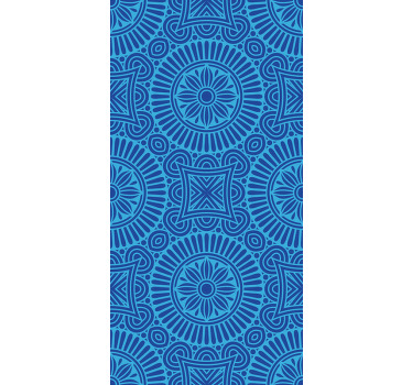 Mandala blautöne zen blind - TenStickers