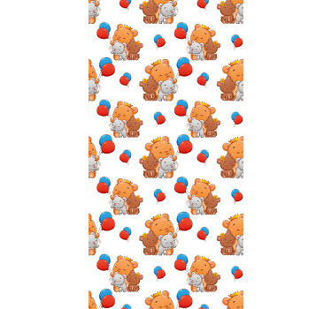 Store enrouleur chambre bébé modèle d'ours sympathique - TenStickers