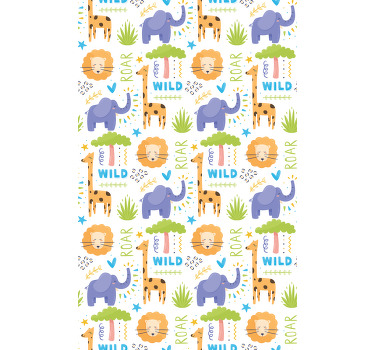 Rolo zavjese životinje uzorci safari životinja - TenStickers