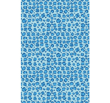 Estor enrollable animales patrón de manchas azules - TenVinilo