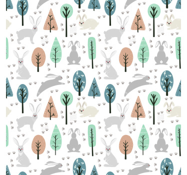 Nordisk skov fauna forskellige dyreRullegardiner - TenStickers