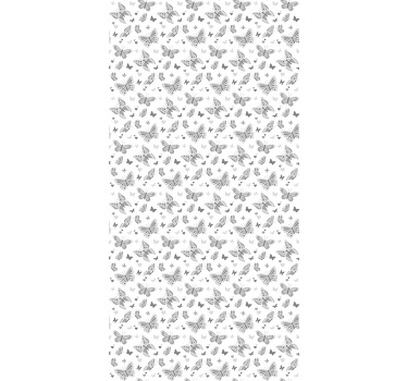 Létající šedý motýlroleta - TenStickers