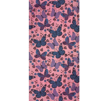 Fialové tóny motýlroleta - TenStickers