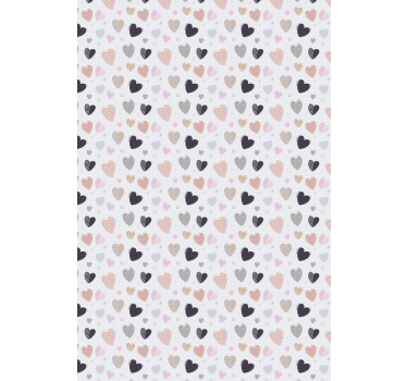 Store petits cœurs couleurs pastel - TenStickers